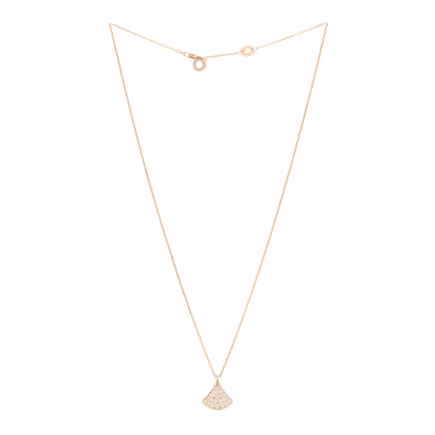 18K Rose Gold Diamond Divas' Dream Pave Pendant Necklace