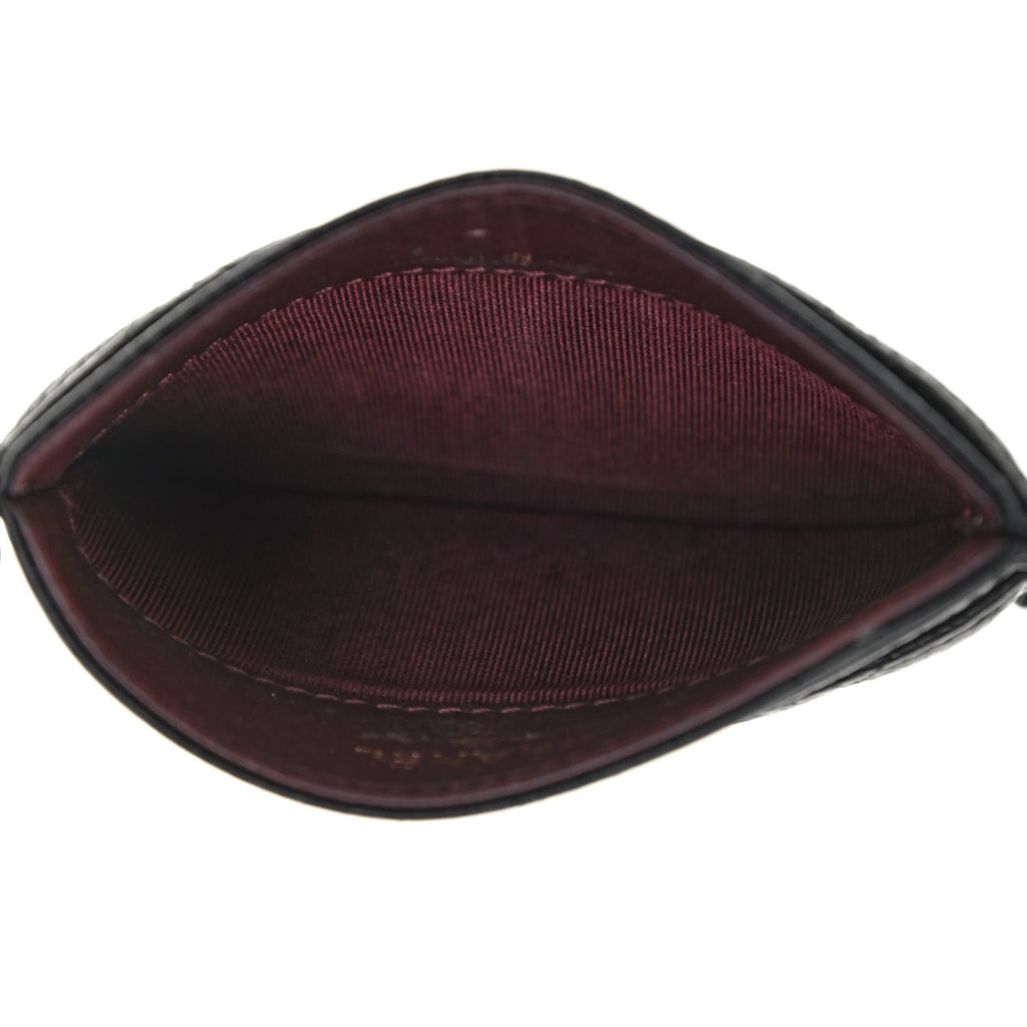 Caviar Quilted Card Holder Black