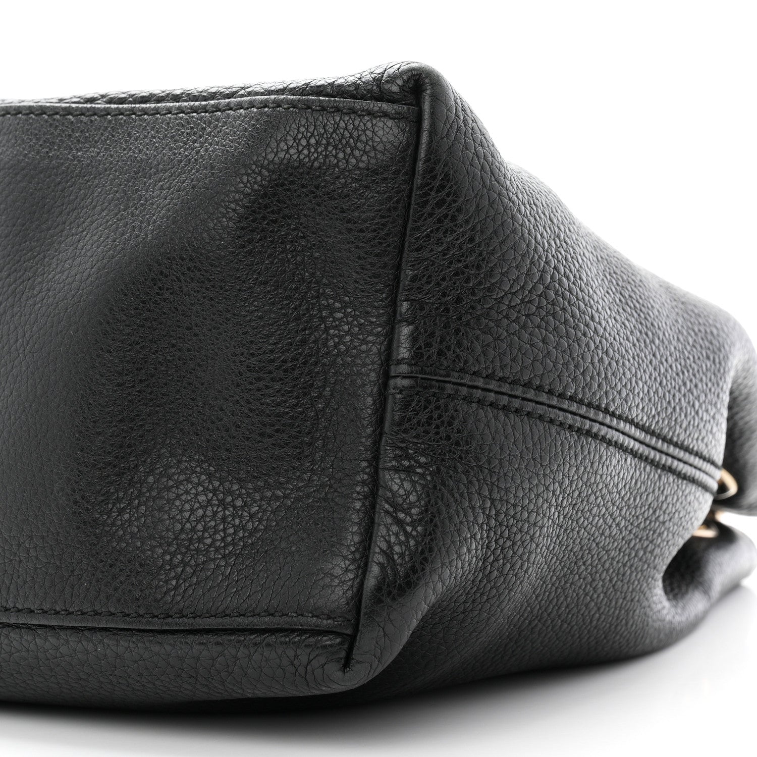 Gucci Pebbled Calfskin Medium Soho Chain Shoulder Bag Black 10 of 10