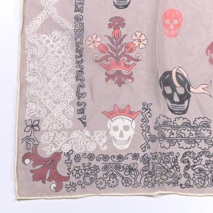 Alexander McQueen Silk Chiffon Skull Scarf 4 of 5