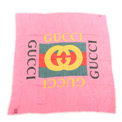 Gucci Modal Silk Gucci Two Shawl Fuxia 1 of 3