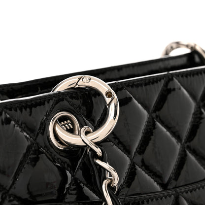 Chanel Patent Quilted Grand Shopping Tote GST Black 12 of 12
