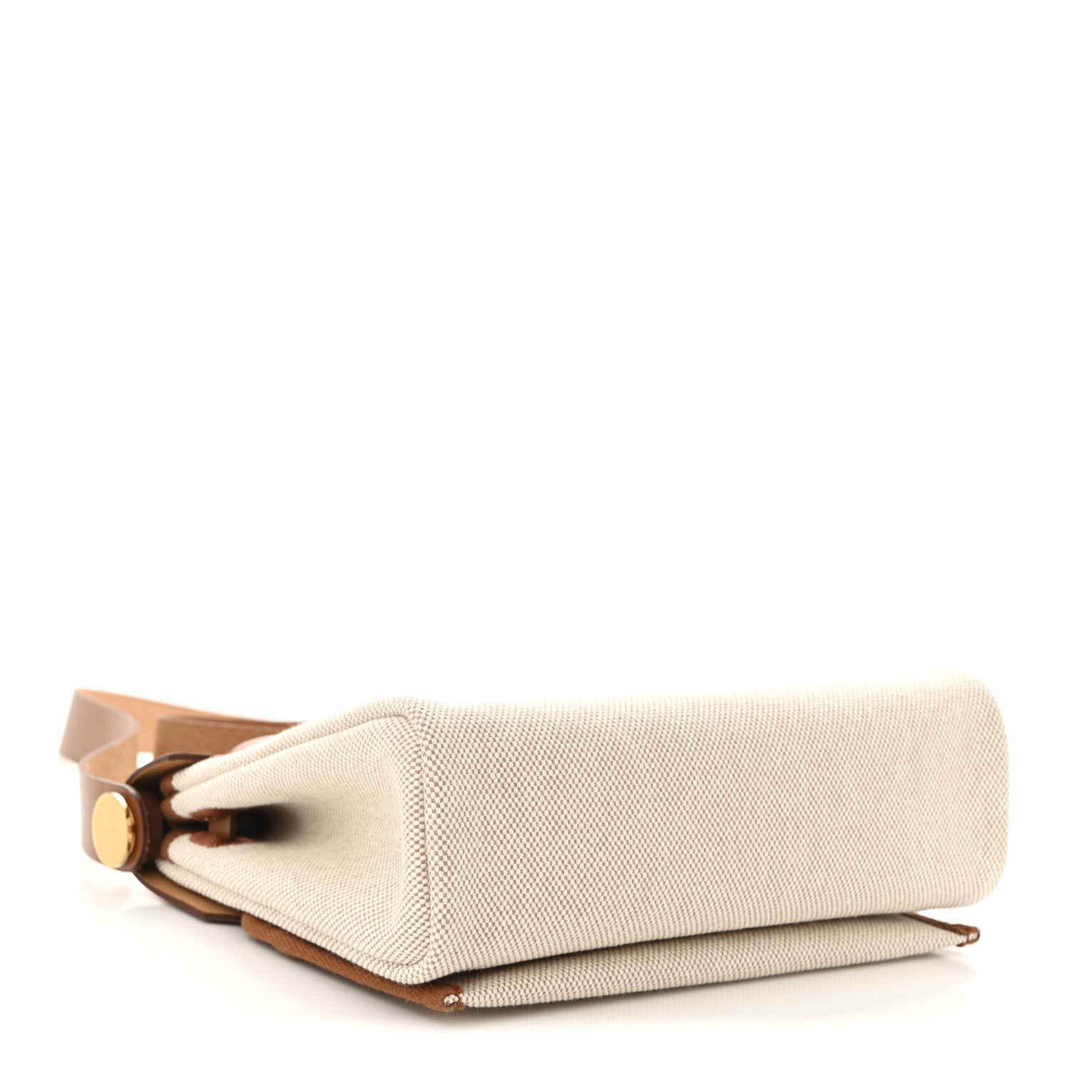 Hermes Military Toile Vache Hunter Herbag Zip Retourne 20 Ecru Beige Fauve 4 of 11