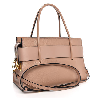 Miu Miu Goatskin Madras Fiocco Bow Top Handle Tote Cammeo 4 of 8