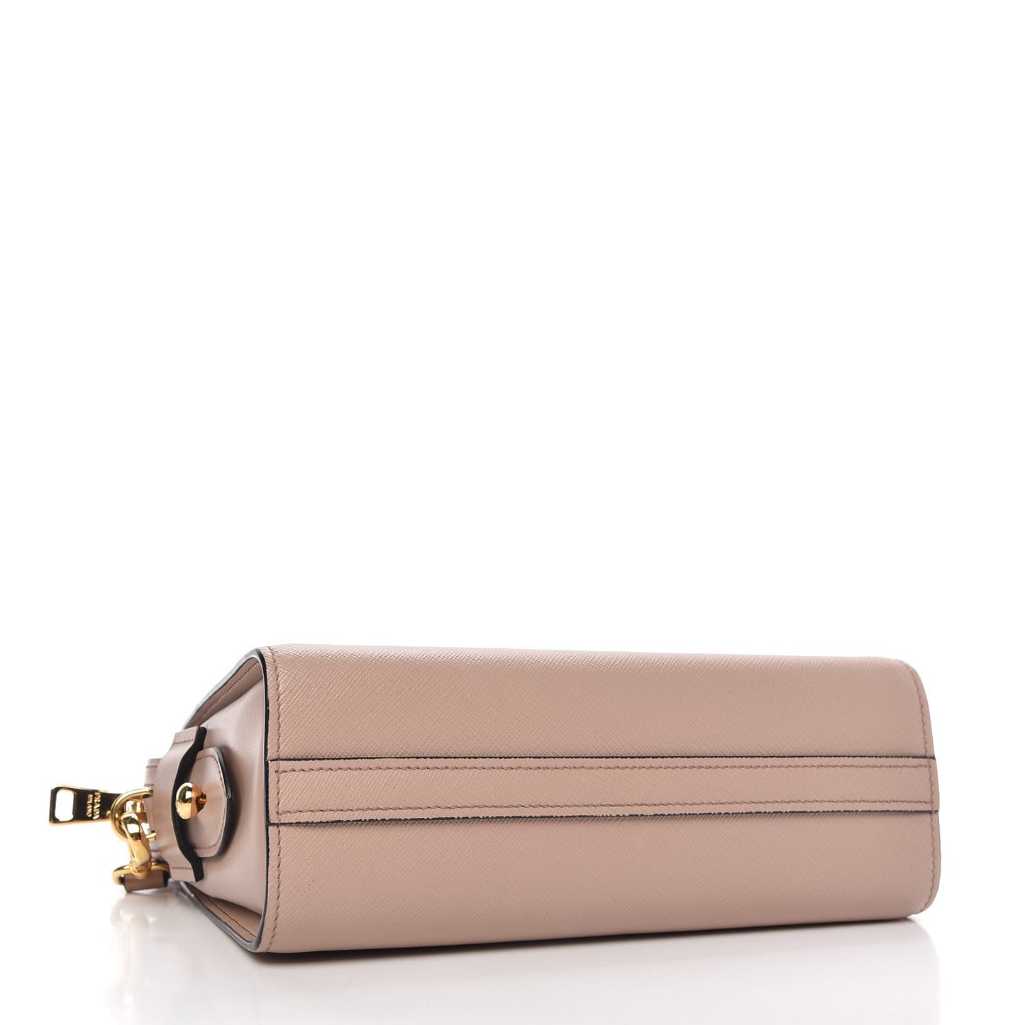Saffiano City Calfskin Esplanade Crossbody Bag Cipria