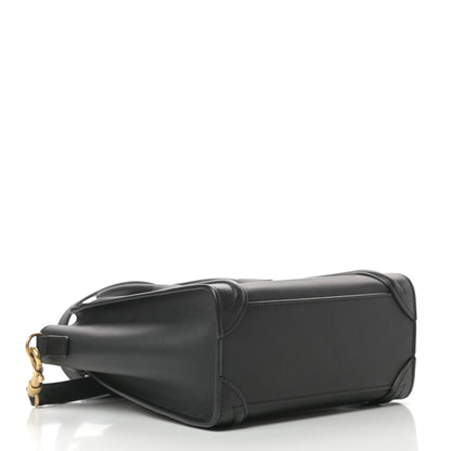 Celine Smooth Calfskin Nano Luggage Black 4 of 10