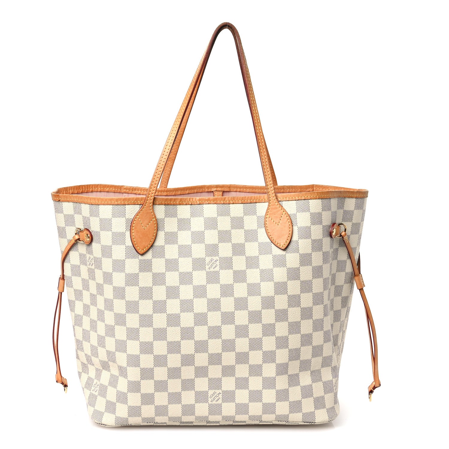 Louis Vuitton Damier Azur Neo Neverfull MM Rose Ballerine 1 of 11