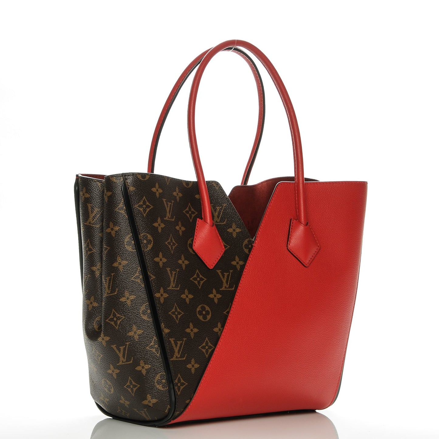 Calfskin Monogram Kimono Tote Cherry