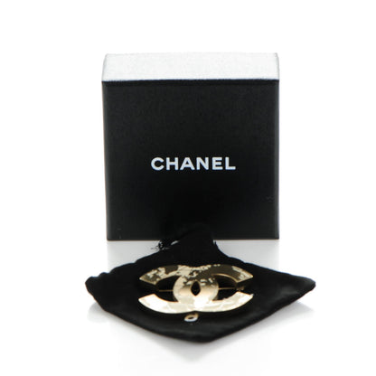 Chanel CC Map Brooch Light Gold 5 of 5