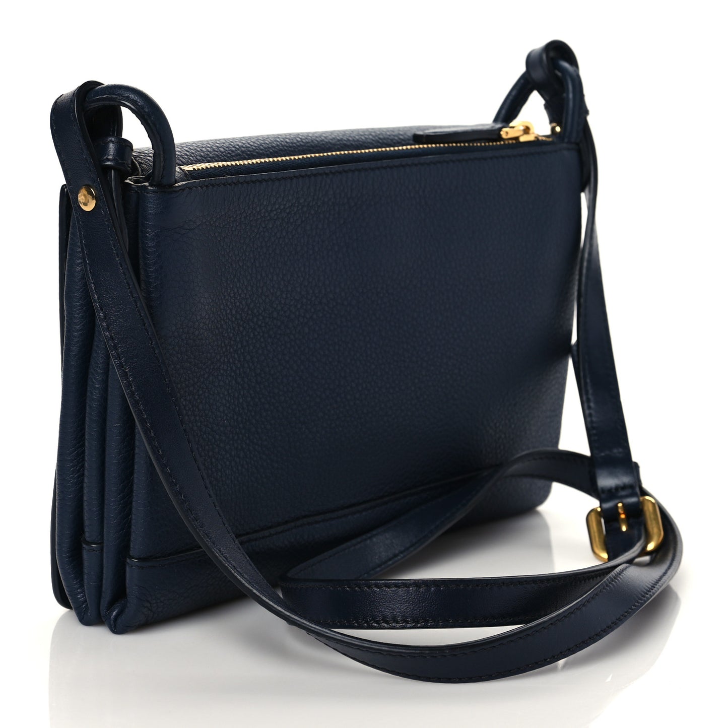 Vitello Daino Crossbody Flap Baltico