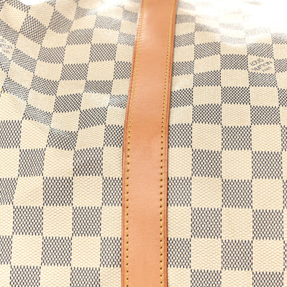 Louis Vuitton Damier Azur Keepall Bandouliere 55 10 of 14