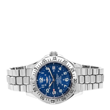 Breitling Stainless Steel 42mm Chronometre Super Ocean Automatic Watch Blue A17360 2 of 4