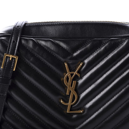 Saint Laurent Calfskin Matelasse Monogram Lou Camera Bag Black 10 of 10
