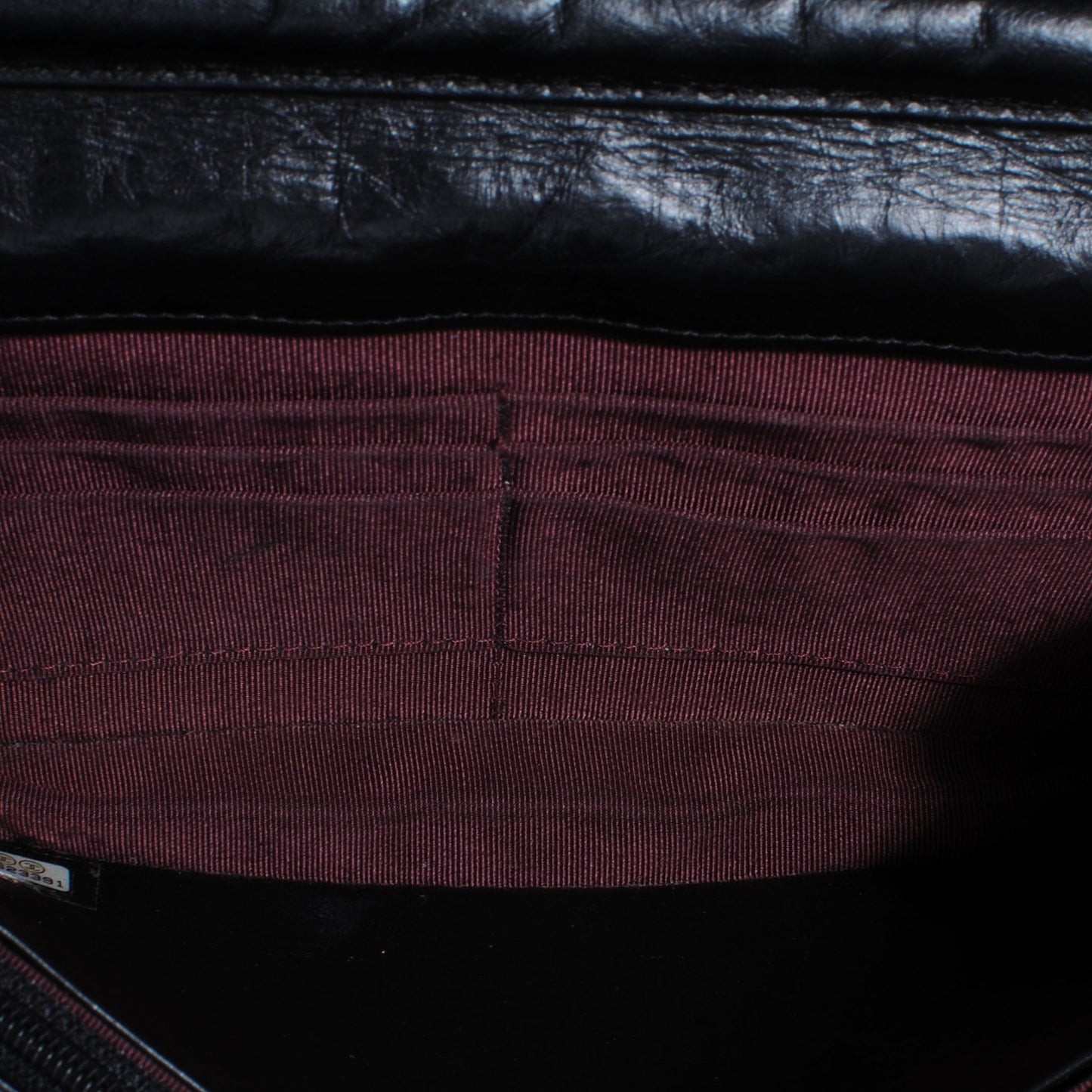 Aged Calfskin Reissue Wallet On Chain WOC Black