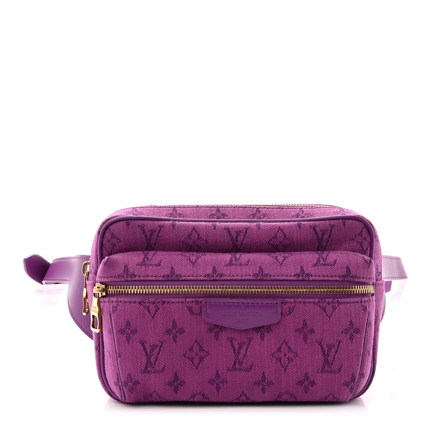 Louis Vuitton Denim Monogram Outdoor Bumbag Purple 1 of 9