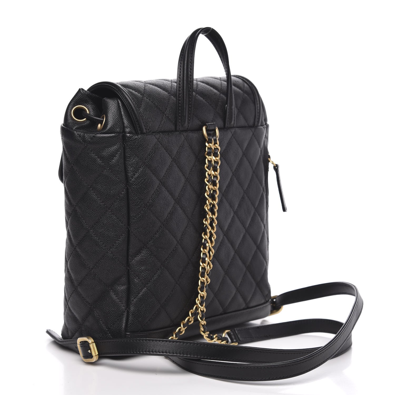 Chanel Caviar Quilted Filigree Backpack Black 2 of 10