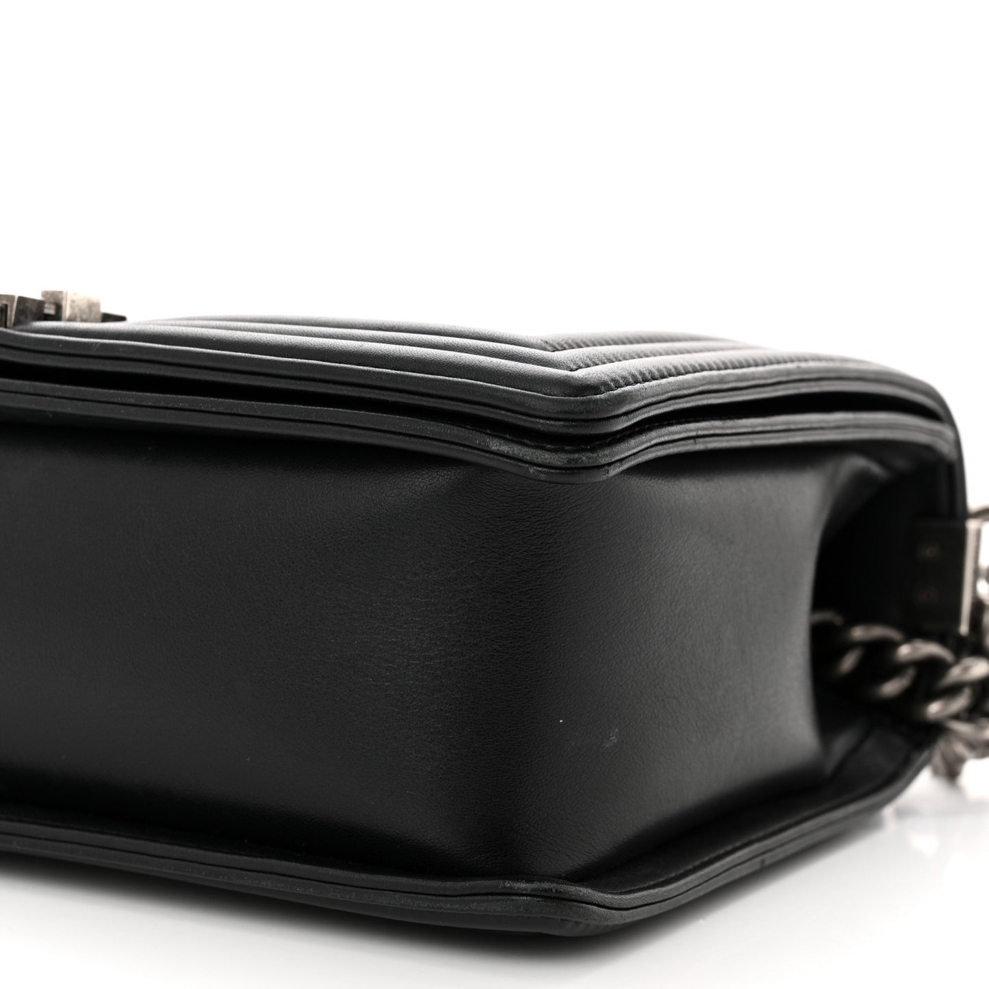 Lambskin Quilted New Medium Boy Flap Black