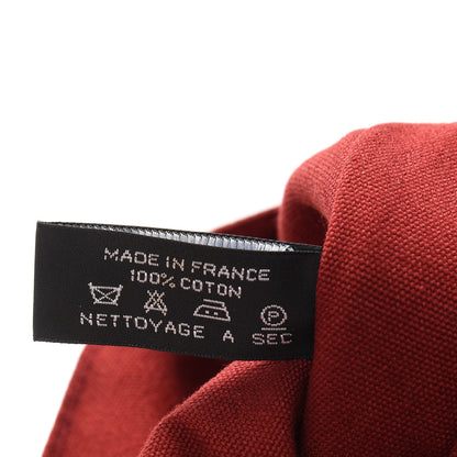 Hermes Canvas Fourre Tout MM Red 7 of 9