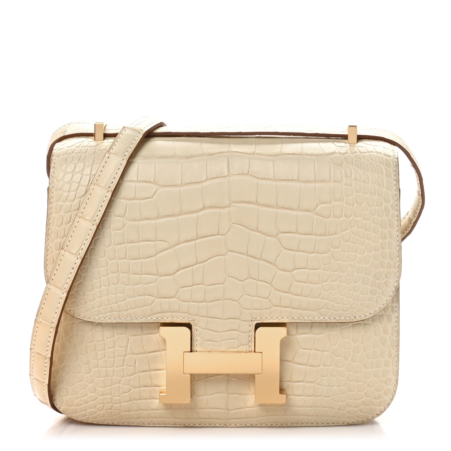 Hermes Matte Alligator Constance 18 Beton 1 of 13