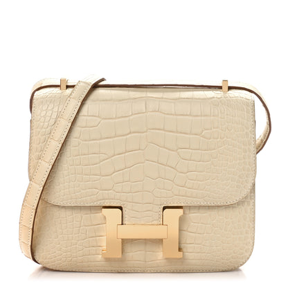 Hermes Matte Alligator Constance 18 Beton 1 of 13