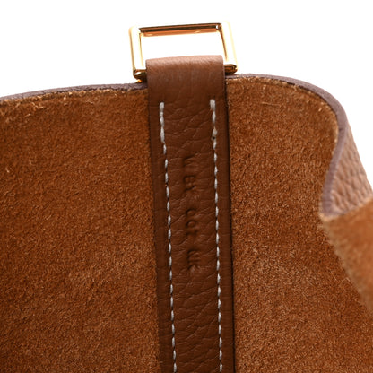 Hermes Taurillon Clemence Picotin Lock 22 MM Gold 7 of 13