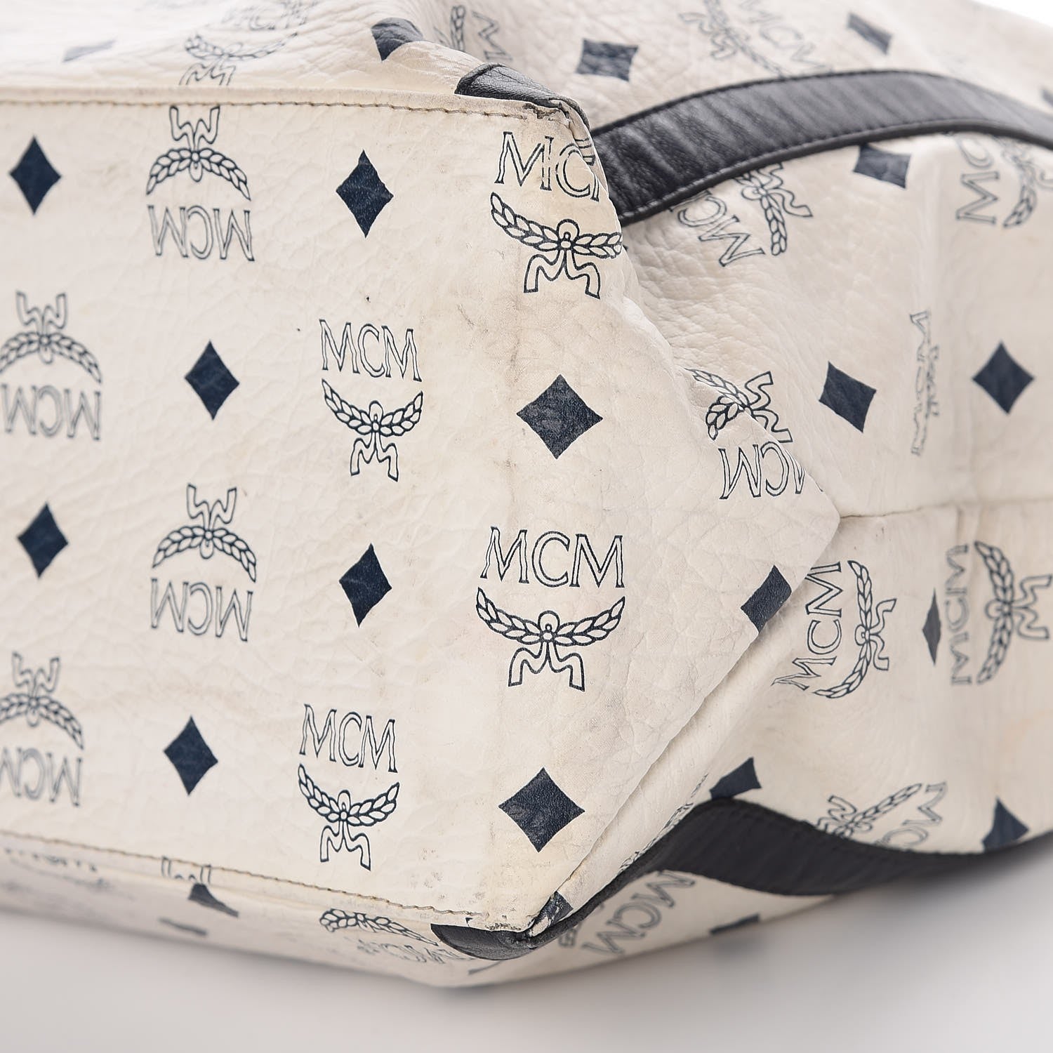 MCM Visetos Medium Tote White 23 of 23