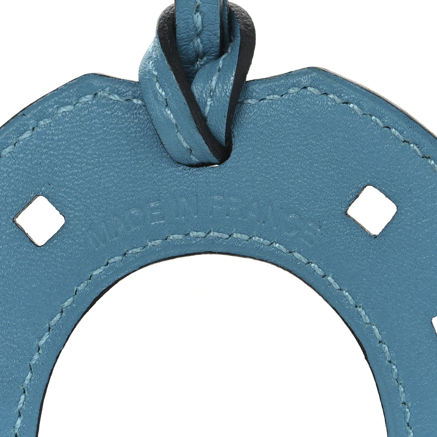 Hermes Swift Paddock Horseshoe Bag Charm Turquoise 4 of 4