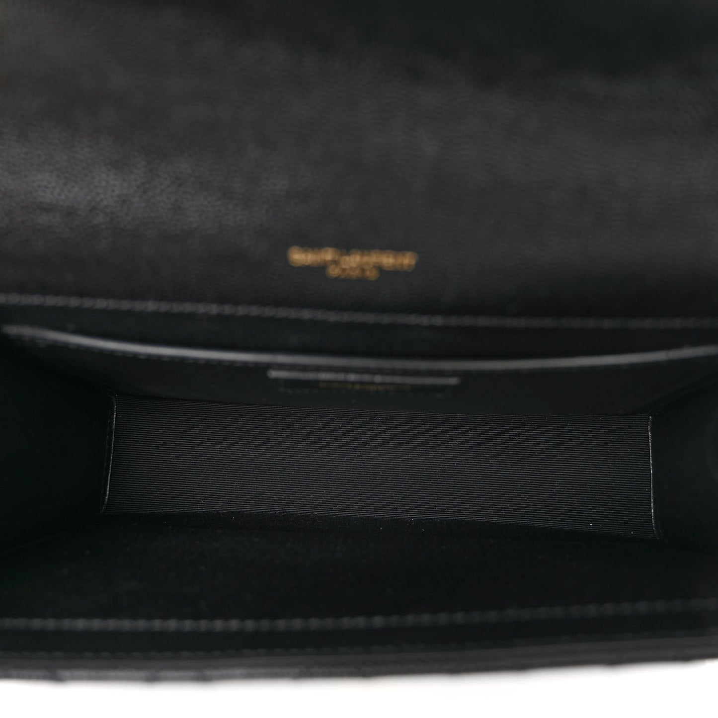 Grain De Poudre Textured Mixed Matelasse Triquilt Medium Monogram Satchel Black