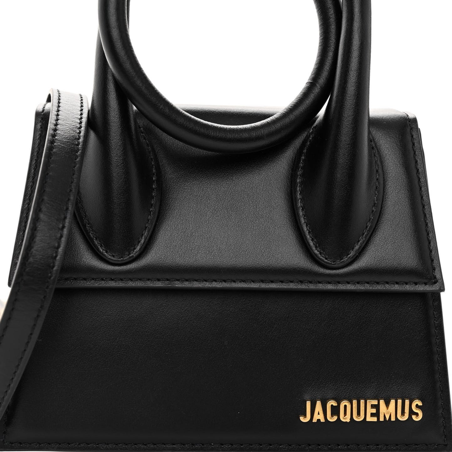 Smooth Calfskin Le Chiquito Noeud Black