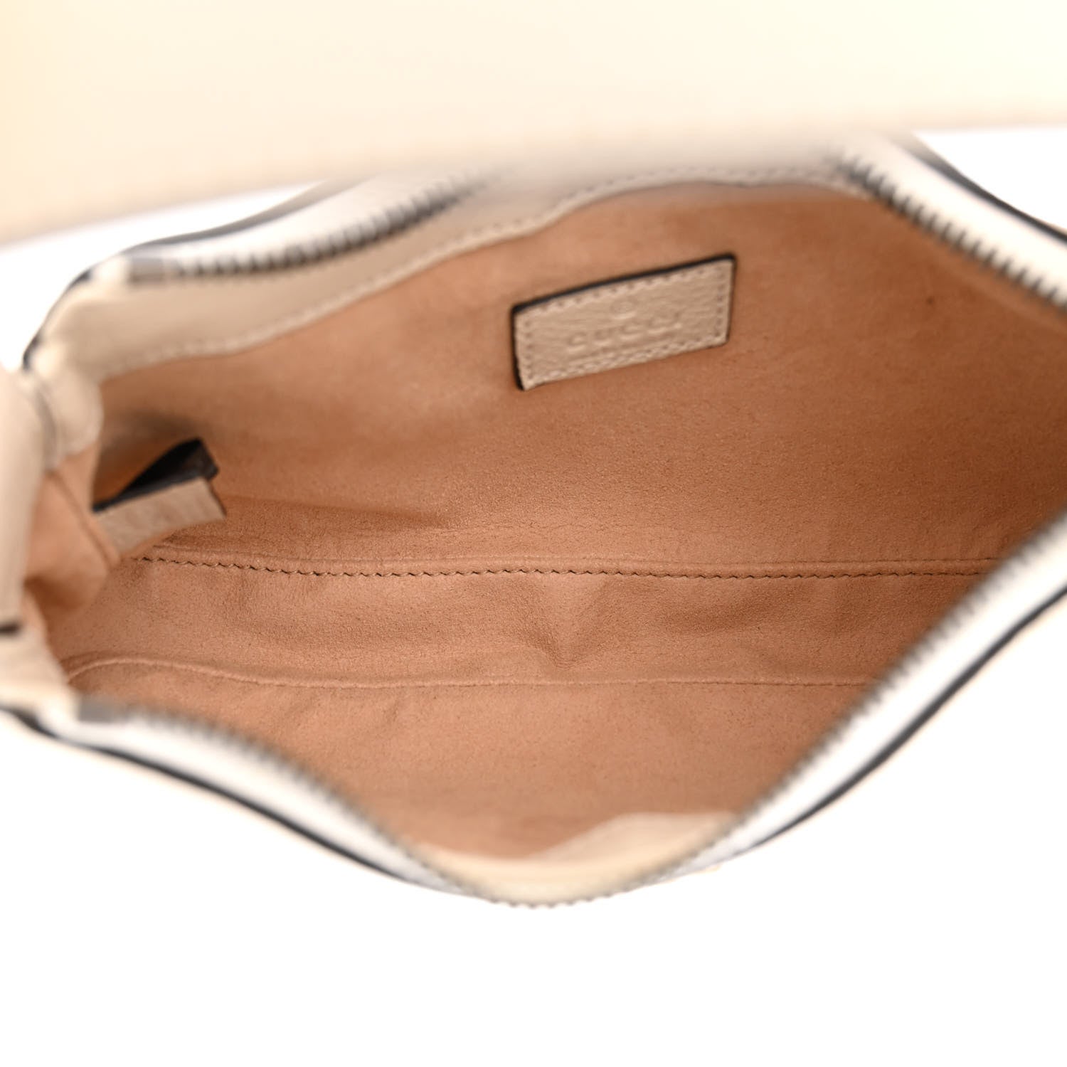 Gucci Goatskin Mini Aphrodite Shoulder Bag Mystic White 5 of 11