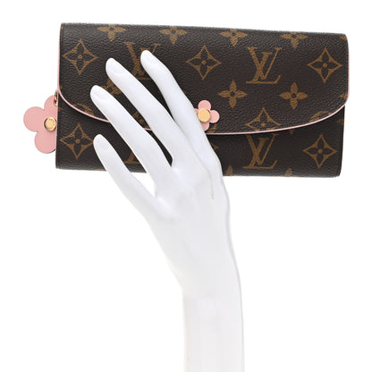 Louis Vuitton Monogram Bloom Flower Emilie Wallet Fuchsia 2 of 8