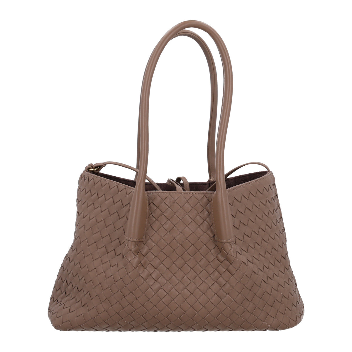Calfskin Intrecciato Medium Pinacoteca Reversible Tote Pinecone Fondant
