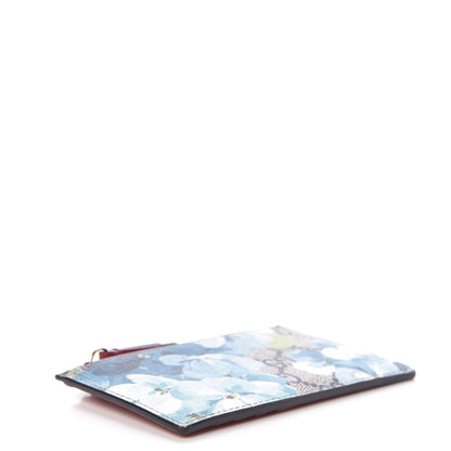Gucci GG Supreme Monogram Blooms Coin Case Card Holder Beige Blue Navy Hibiscus Red 4 of 11