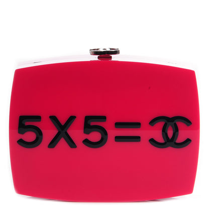 Chanel Plexiglass Evening In The Street 5x5=CC Small Clutch Fuchsia 1 of 7