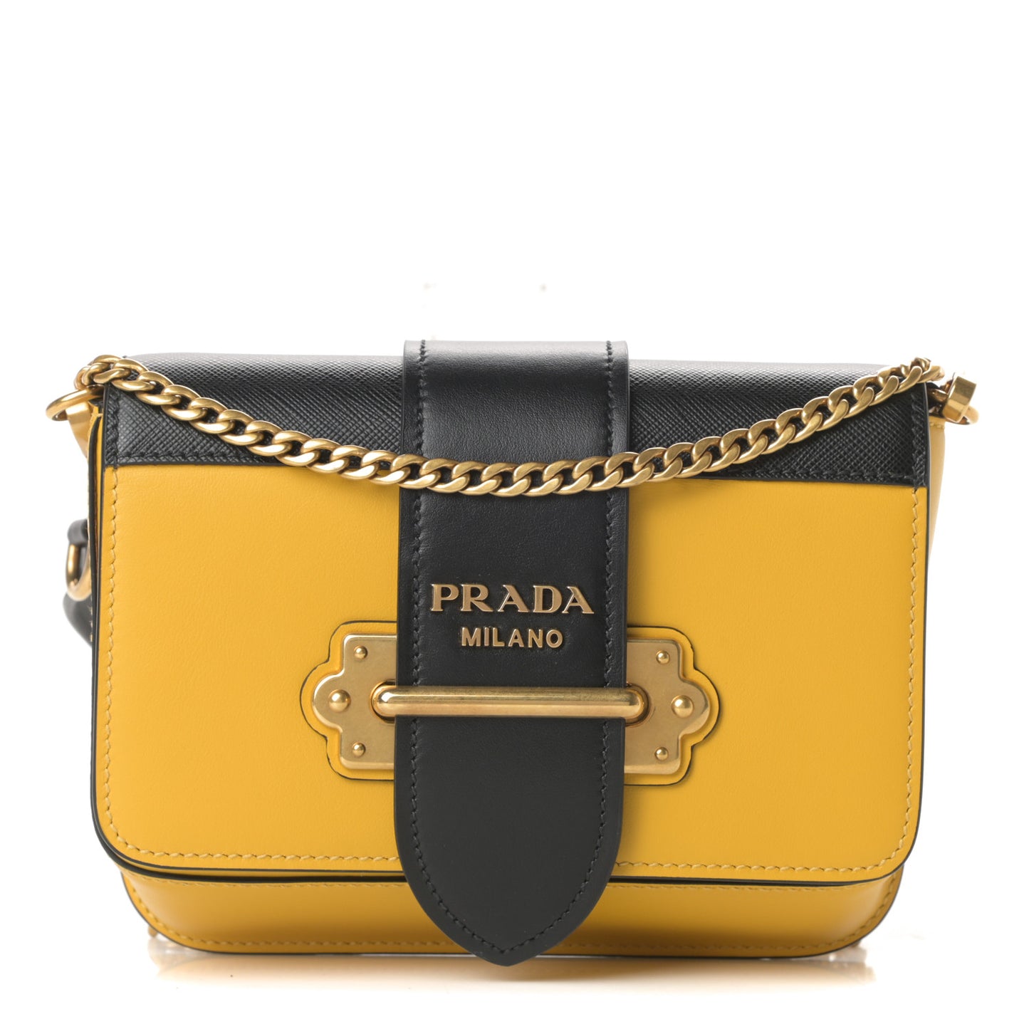 Saffiano City Calf Cahier Belt Bag Soleil Black