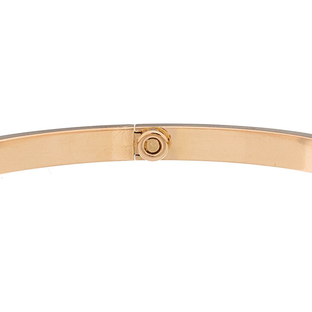 Cartier 18K Pink Gold Diamond Small LOVE Paved Bracelet 17 5 of 5
