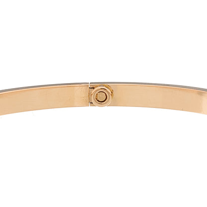 Cartier 18K Pink Gold Diamond Small LOVE Paved Bracelet 17 5 of 5