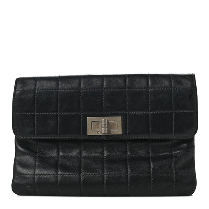 Chanel Lambskin Chocolate Bar Reissue Clutch Black 1 of 8
