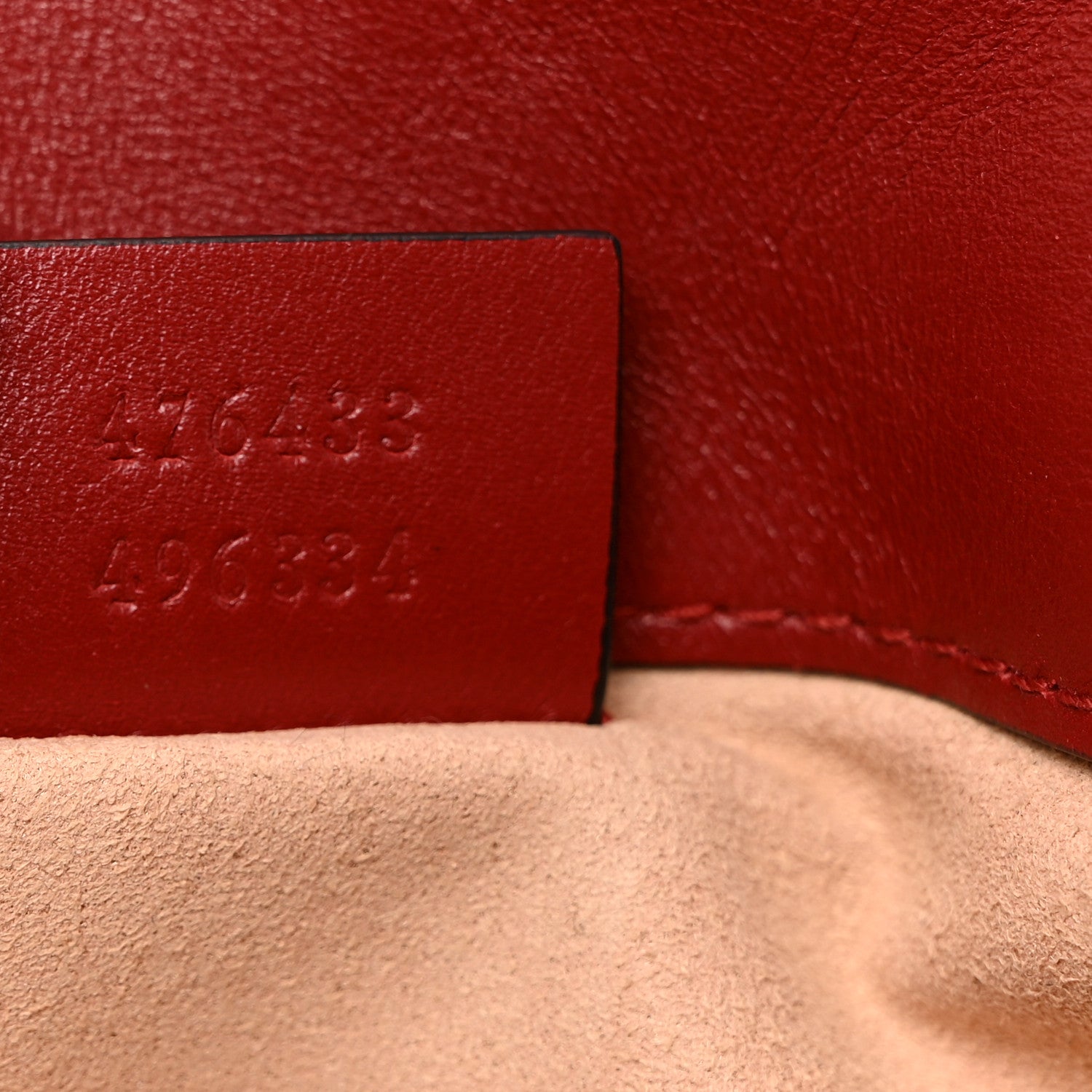Gucci Calfskin Matelasse Super Mini GG Marmont Shoulder Bag Hibiscus Red 7 of 10