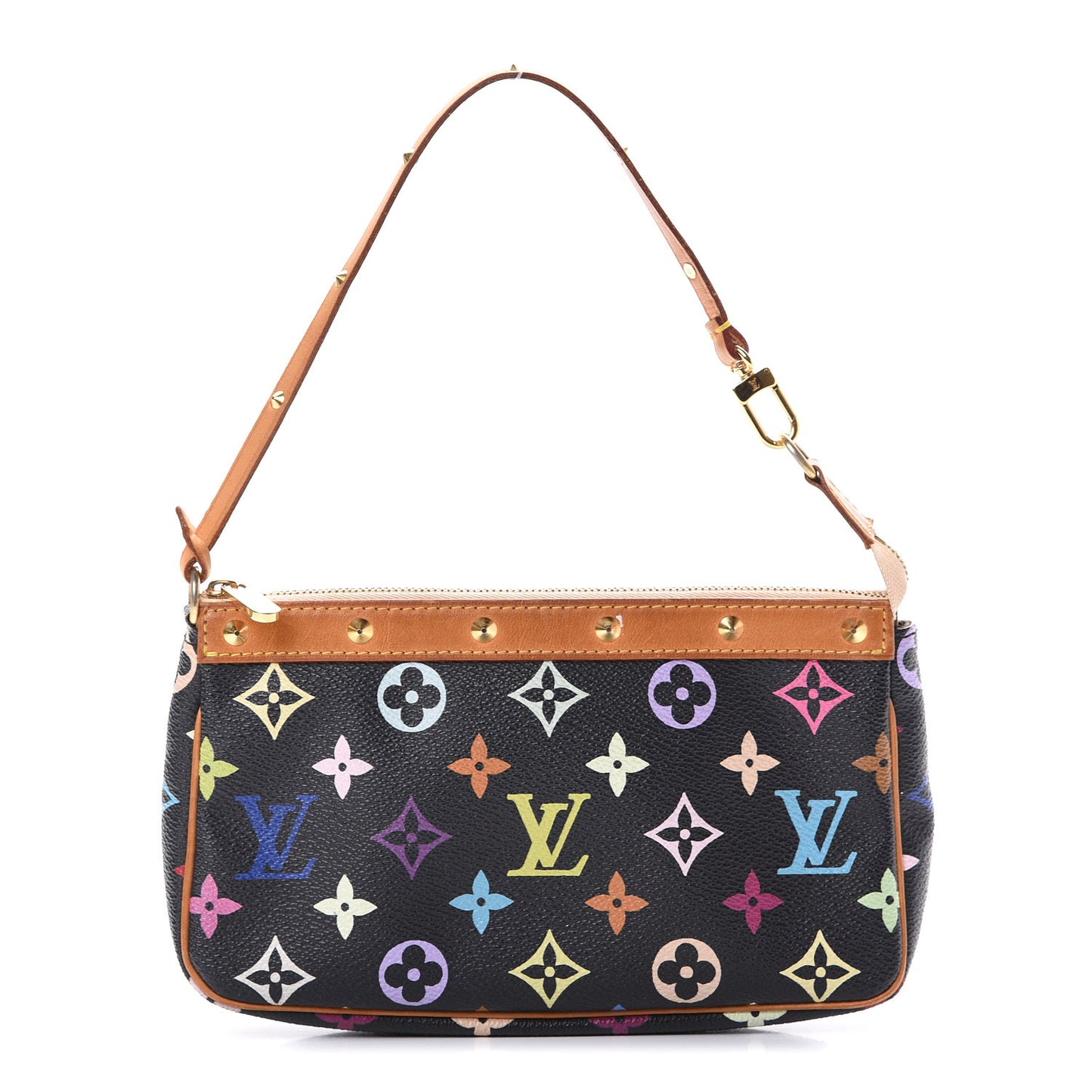 Monogram Multicolor Pochette Accessories Black