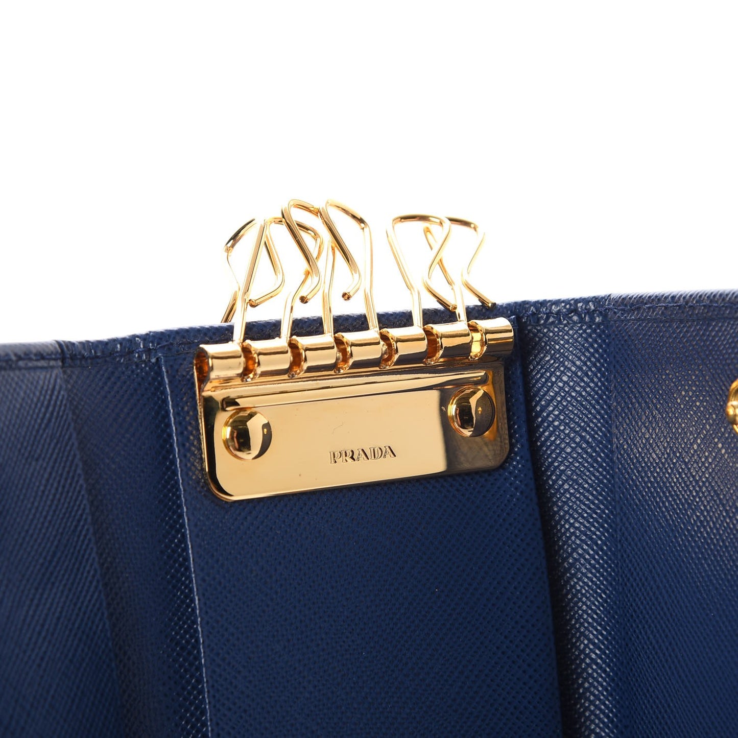 Saffiano Metal 6 Key Holder Bleuette