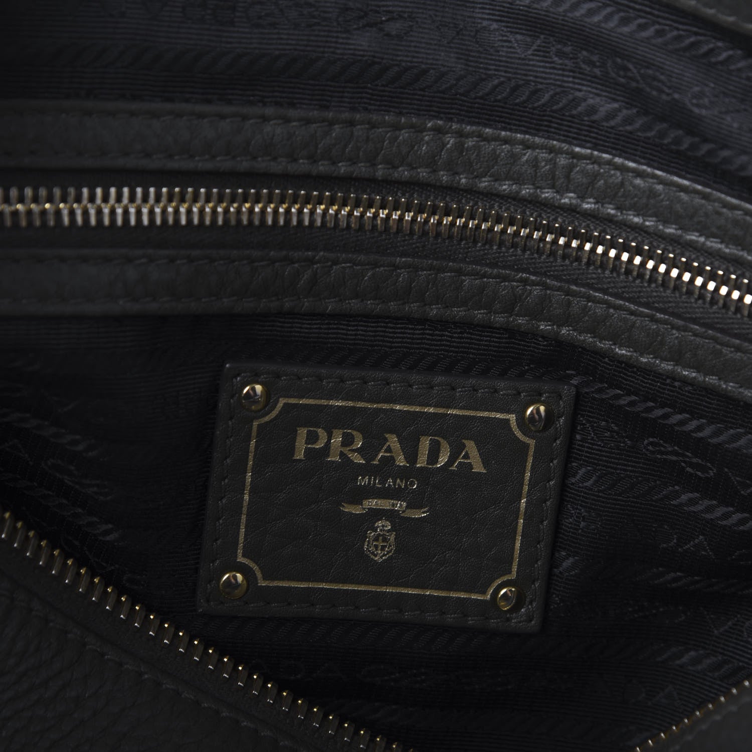 Prada Vitello Daino Top Handle Zip Tote Militare 8 of 10