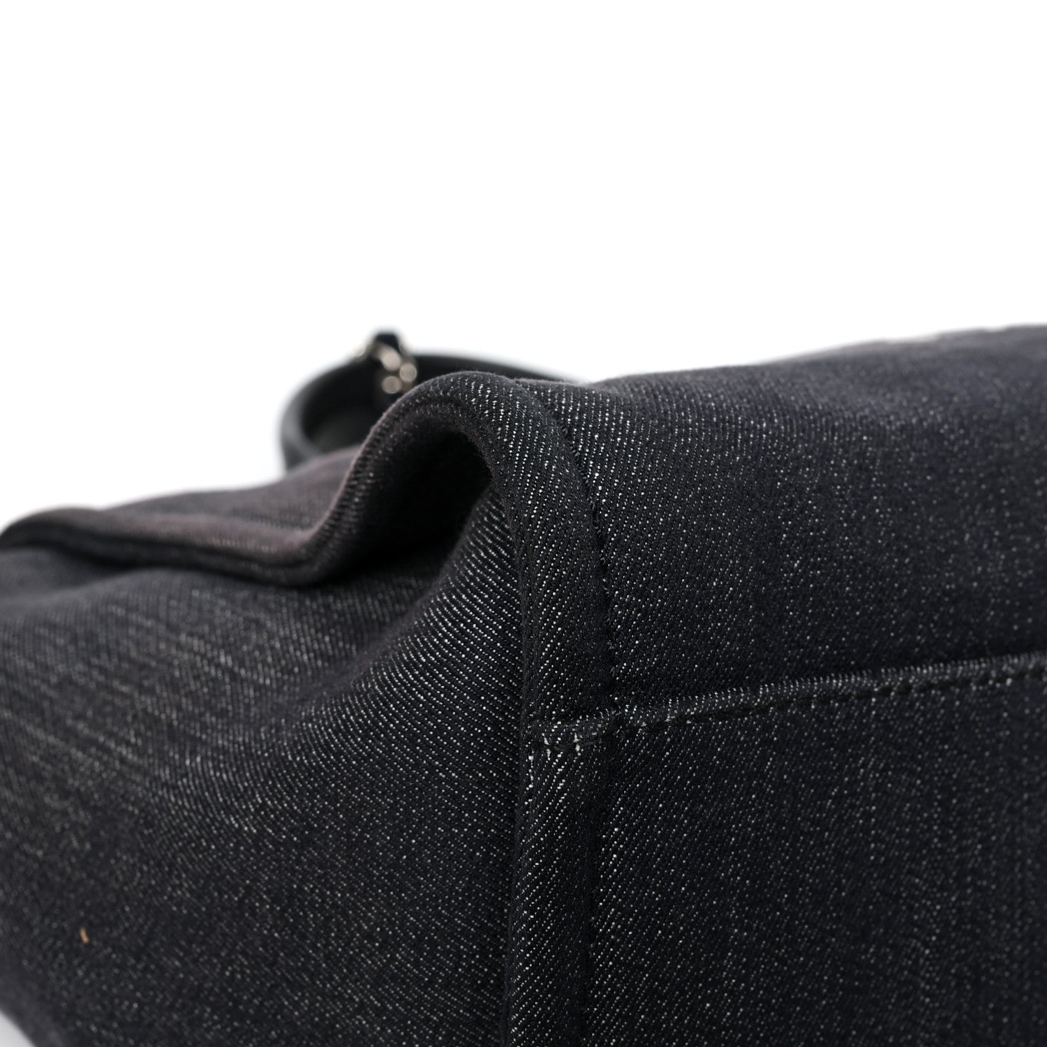 Chanel Denim Medium Deauville Tote Dark Blue 9 of 12
