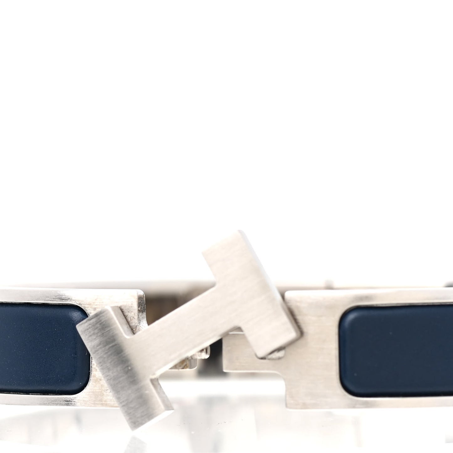 Matte Enamel Narrow Clic Clac HH Bracelet GM Bleu Nuit