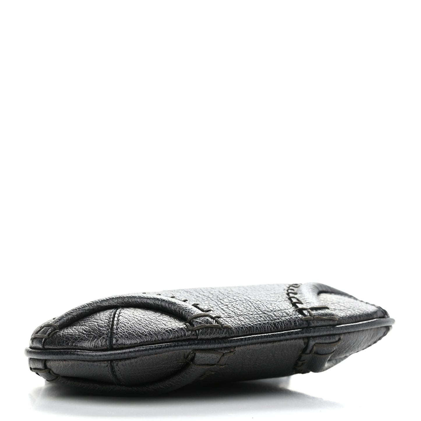 Goatskin Frame Crossbody Bag Grey