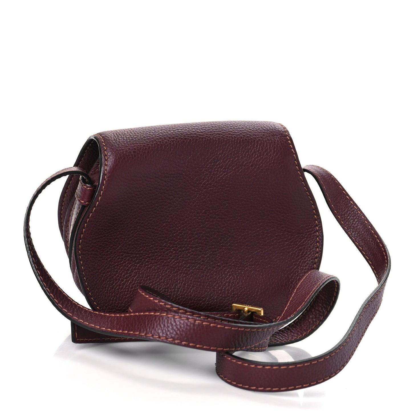 Calfskin Mini Marcie Round Crossbody Bag Wild Purple