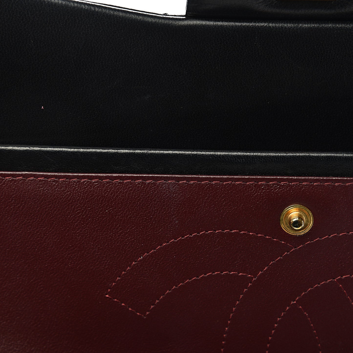 Lambskin Quilted Jumbo Double Flap Black