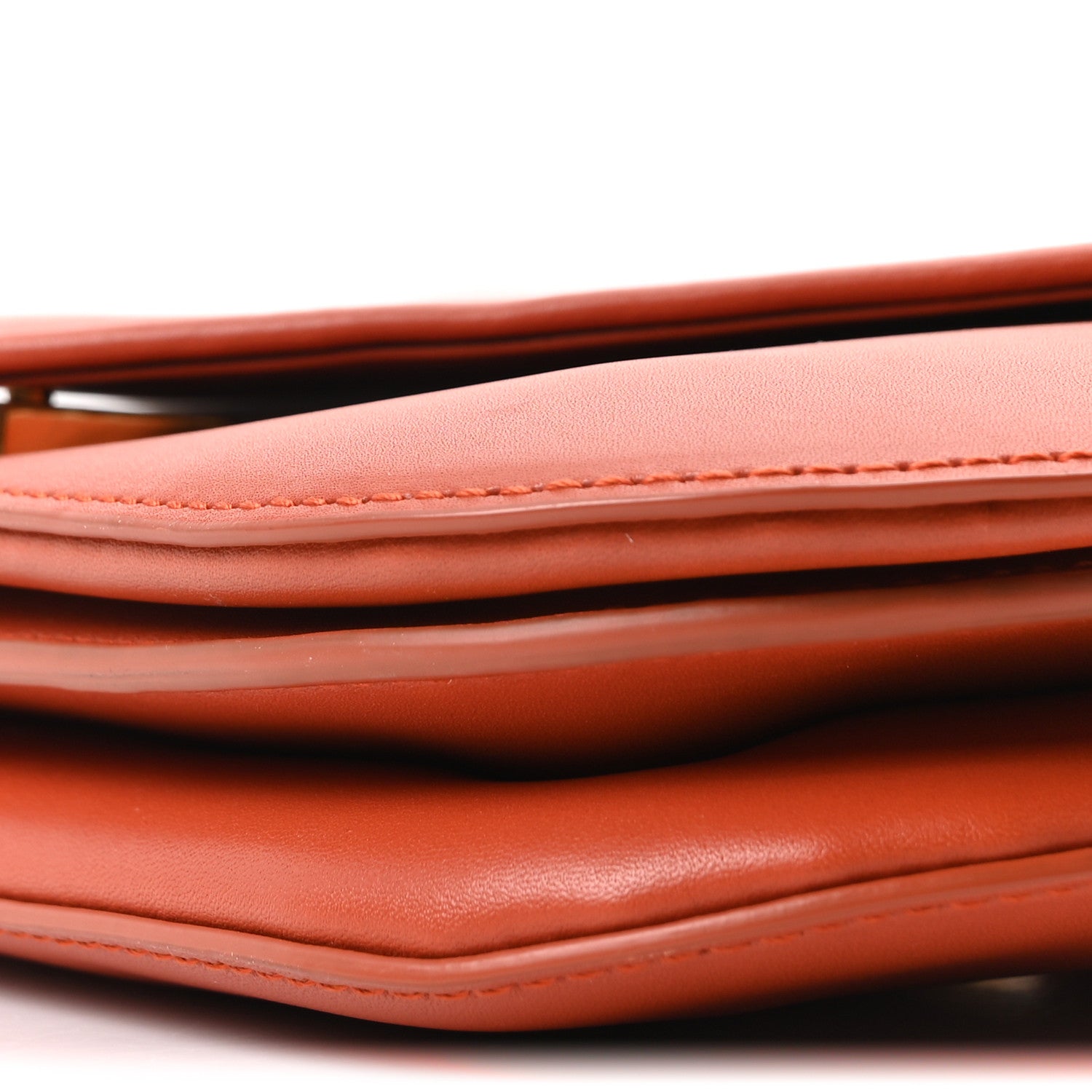 Bottega Veneta Calfskin Mount Envelope Bag Maple 10 of 10