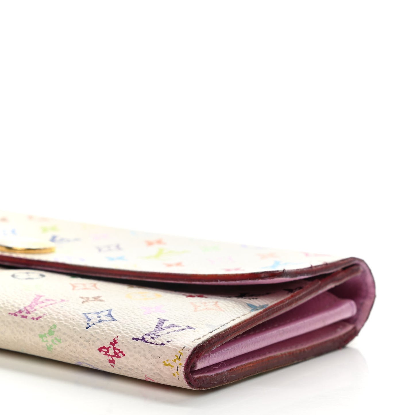 Monogram Multicolor Sarah Wallet White Litchi