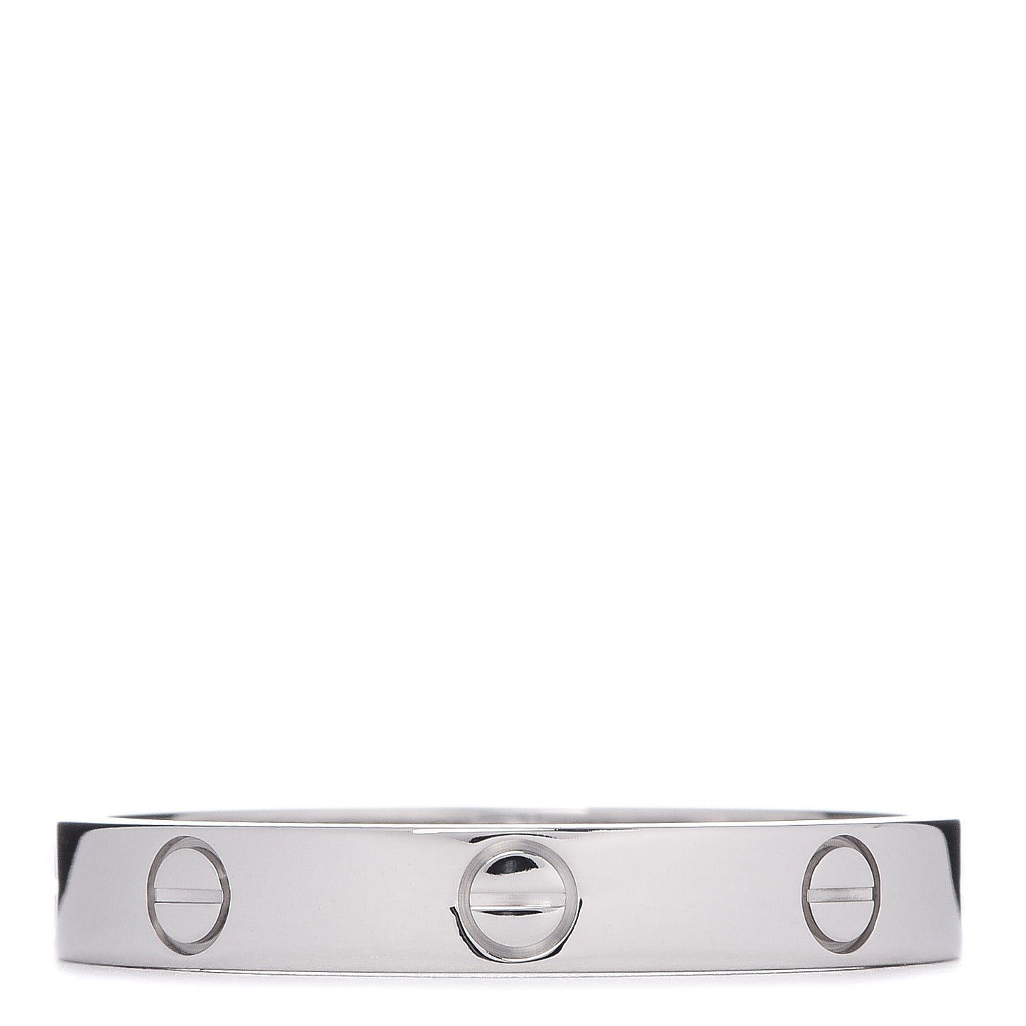 18K White Gold 3.5mm LOVE Wedding Band Ring 64 10.75